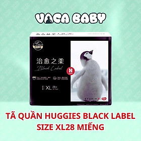 Tã/ Bỉm QUẦN Huggies Black Label siêu cao cấp cho bé size XL28 miếng