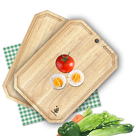 Mua Thớt vát 4 góc có rãnh Gỗ Đức Thành  05043