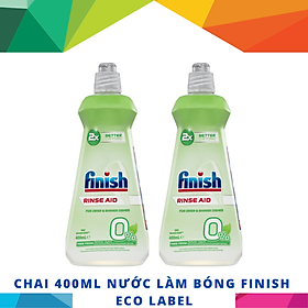 Mua Chai 400ml nước làm bóng chén Finish cho máy rửa chén bát gia đình 400ml (Ecolabel - Thân thiện môi trường -HÀNG MỚI VỀ)