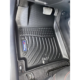 Thảm lót sàn xe ô tô Huyndai I10 2021-2022  Nhãn hiệu Macsim chất liệu nhựa TPE cao cấp màu đen