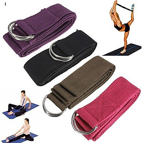 Dây tập yoga bản bự ngang 4.8cm dài 2.5m sợi bông tự nhiên , dây đai lưng chỉnh hình chống gù lưng , hỗ trợ tập yoga