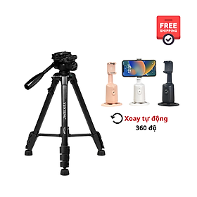 Mua Combo Tripod Yunteng VCT-668 + Gimbal P01 xoay 360 độ - Phụ kiện hỗ trợ tự quay  chụp có kèm remote - Hàng chính hãng