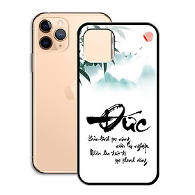 Ốp Lưng Kính Cường Lực cho điện thoại Iphone 11 Pro - 0378 7932 DUC01  - Cúc Họa Mi - Hàng Chính Hãng