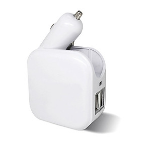 Bộ Chuyển Đổi Chân Sạc Thành Cổng USB Kép Trong Xe Hơi Và Trong Nhà