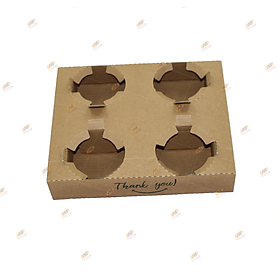 Mua Gói 10 cái khay đựng ly cà phê mang đi bằng giấy carton thân thiện môi trường