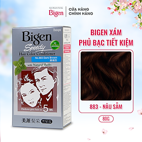 Thuốc nhuộm dưỡng tóc phủ bạc thảo dược Bigen Conditioner Thương hiệu Nhật Bản 80ml dạng kem - BHCC