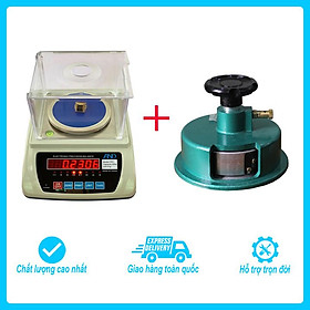 Mua Bộ sản phẩm cân mẫu vải ngành may mặc bao gồm cân điện tử AND FRH 300g/0.01g  dao cắt mẫu 10cm2 và 4 lưỡi dao thay thế