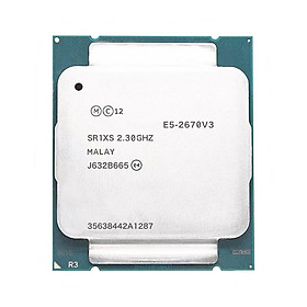 Được sử dụng cho Intel Xeon CPU Phiên bản chính thức E5-2670V3 SR1XS X99 2.30GHZ 30M 12-CORES E5-2670 V3 LGA2011-3 Bộ xử lý E5 2670 V3 V3