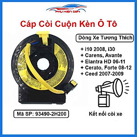 Cáp còi cho xe i10 2008, CARENS, I30, AVANTE, ELANTRA HD 2006-2011, CERATO, FORTE 2008-2012 Mã 93490-2H200