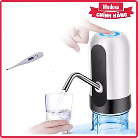 Mua  Combo  Máy Bơm Nước Modosa Uống Tự Động Từ Bình Nước Lọc + Tặng Cặp Nhiệt Độ Cho Bé - Hàng Chính Hãng