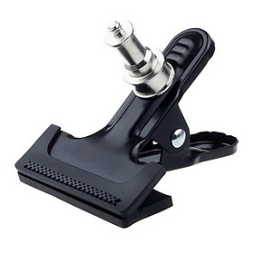 Aluminum Heavy Duty Clip Strong Clamp with 1/4'' Screw for Flash Light Stand