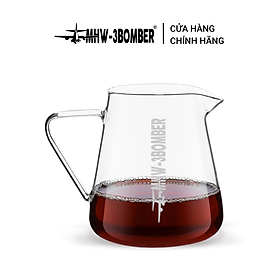 Bình Thủy Tinh Đong Cà Phê 500ml Có Tay Cầm MHW-3BOMBER | SHARING POT