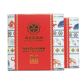 Chocolate Đen Nguyên Chất 70% Cacao 60Gr - Azzan
