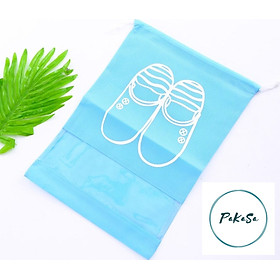 [ Combo 5 ] Túi Đựng Giày Vải Không Dệt - Hàng Chính Hãng  - Xanh dương