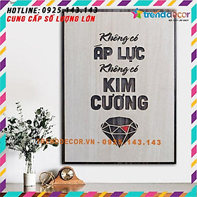 Tranh gỗ treo tường_Không có áp lực không có kim _CRN_01. Kích thước 40.5x30cm