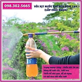 Bình xịt tưới khí nén Bơm tay lắp chai nhựa, Bơm phun sương bằng đồng