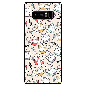 Ốp lưng dành cho Samsung Note 8 - Note 9 - Note 10 - Note 10 Plus mẫu Mèo Meow