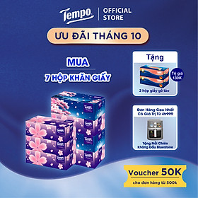 Khăn giấy hộp Rút Cao Cấp Tempo - 3 lớp bền dai, không kích ứng da - Thương hiệu Đức - Hương Gỗ táo