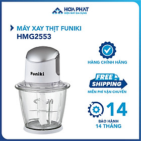 Máy xay thịt Funiki HMG2553 - Cối thủy tinh, công suất 500W - Hàng Chính Hãng