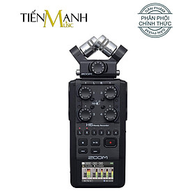 Combo Máy Thu Ghi Âm Mic Zoom H6 Black Và Phụ Kiện APH6 - Thiết Bị Cầm Tay Kỹ Thuật Số Microphone Stereo Hàng Chính Hãng