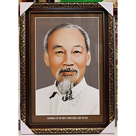 Mua ẢNH CHÂN DUNG BÁC HỒ CHÍ MINH -IN DẦU CHẤT LƯỢNG CAO
