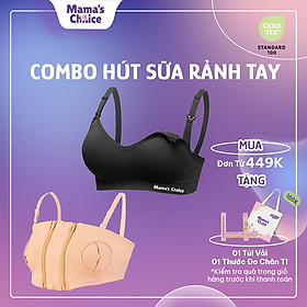 Combo Hỗ Trợ Hút Sữa Rảnh Tay, Áo Hút Sữa và Áo Lót Ngực Đa Năng Mama's Choice, Tăng Hiệu Quả Giảm Gánh Nặng Cho Mẹ