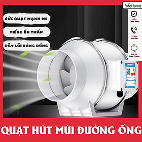 Mua Quạt Thông Gió Hút Mùi Đường Ống Tròn Vỏ Nhựa PP Áp Lực Xiên Động Lực Mạnh Lõi Dây Đồng Nguyên Chất Hút Mùi Thông Gió Nhà Bếp Nhà Vệ Sinh - Hàng Nhập Khẩu