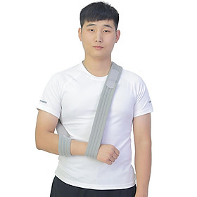 Unisex Arm Sling Shoulder Wrist Elbow Brace Immobilizer, Adjustable Forearm Support Strap for Fractured Sprain