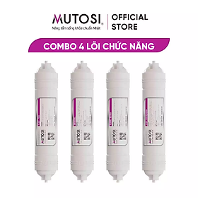 Mua Combo 4 lõi chức năng Mutosi TKNO - Lõi T33/GAC  Khoáng đá  ORP Hydrogen  Nano bạc - Hàng chính hãng Mutosi