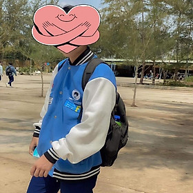Áo Bomber/ Áo Khoác Nỉ Bông dày dặn thêu Cậu Bé F form rộng Unisex Nam Nữ Ulzzang KUN