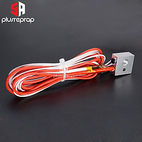 MK8 Đùn V5 J-head Hotend Làm Nóng Khối Nhôm 20x20x10mm với Nhiệt Điện Trở Gốm 12V 24V 40W cho Máy In 3D Kích Thước Phần: 12V 40W