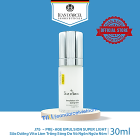 J75 Sữa dưỡng vita làm trắng sáng da và ngăn ngừa nám - Pre - Age Emulsion Super Light 30ml - Jean d'Arcel