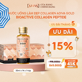 Nước uống làm đẹp Collagen ADIVA Gold (14 lọ x 30ml /hộp)