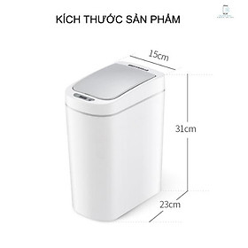 Thùng Rác Tự Động Cảm Ứng Thông Minh Nắp Kín Chống Gián Chuột