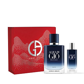 Bộ Nước Hoa Nam Giorgio Armani Acqua Di Gio Profondo Parfum Gift Set