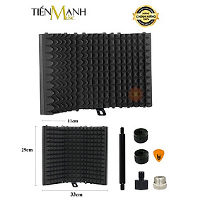 Mua Màng Vách Chắn Tiêu Âm Cho Micro Phòng Thu Loại 3 Cánh Dr.Mic SIC-03 Mic Vocal Booth Màn Tấm Khung Vành Chống Dội  Vang  Tiếng Ồn Hàng Chính Hãng - Kèm Móng Gẩy DreamMaker