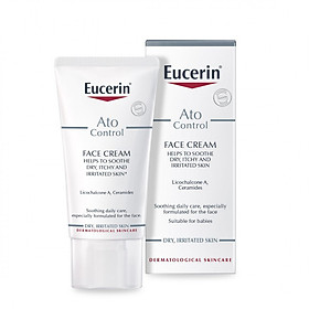 Eucerin Kem Dưỡng Giảm Ngứa, Đỏ Cho Da Mặt Ato Control Face Cream 50ml