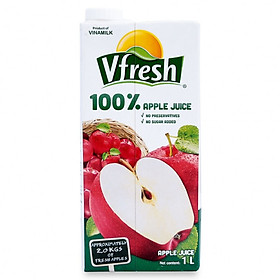 Thùng 12 hộp VFRESH Nước táo ép 100% 1Lx 12 hộp