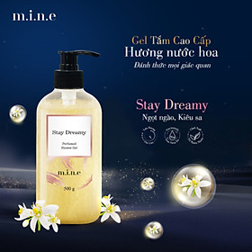 Gel tắm sáng da nhũ vàng hương nước hoa Mine – Stay Dreamy (Shower gel skin brightening emulsion yellow incense perfume mine)