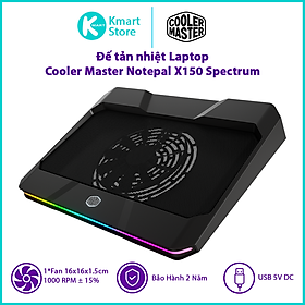 Mua Đế tản nhiệt laptop Cooler Master NOTEPAL X150 SPECTRUM - Hàng Chính Hãng