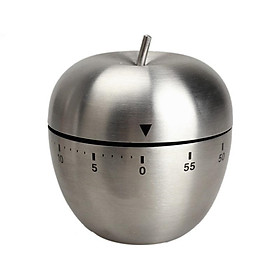 Đồng hồ hẹn giờ nấu ăn hình trái táo chất liệu inox
