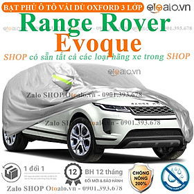 Bạt che phủ xe ô tô range rover evoque vải dù 3 lớp cao cấp bpxot - otoalo