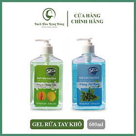 Gel Rửa Tay Khô Diệt Khuẩn SPCa 600ml Nước Rửa Tay Khô Dạng Gel Làm Sạch Nhanh Vượt Trội, Dưỡng Ẩm Không Gây Khô Hại Da