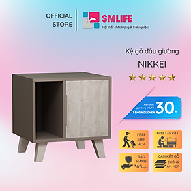 Tủ Đầu Giường Đơn Giản Hình Khối SMLIFE Nikkei