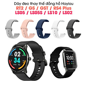 Mua Dây đeo đồng hồ Haylou RT2 / GS / GST / RS4 Plus / LS05 / LS05S / LS10 / LS02 chốt tháo nhanh thay thế silicon mềm mại - hàng chính hãng Handtown