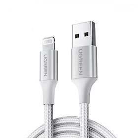 Mua Cáp Usb ra Lightning đầu nhôm mạ Nickel Ugreen 291CA60161US 1M màu trắng hàng chính hãng