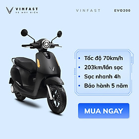 Xe máy điện VinFast EVO 200 - Đen nhám