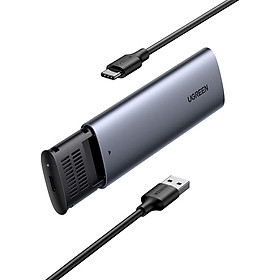 Ugreen UG10903CM400TK M.2 NGFF Usb type c Thiết bị đựng ổ cứng cỡ ssd dùng để kết nối ổ cứng Sata NGFF với máy tính kèm dây cáp - HÀNG CHÍNH HÃNG