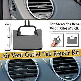 A/C Air Vent Outlet Tab Clip Repair Kit For Mercedes Benz W164 X164 ML GL Grey