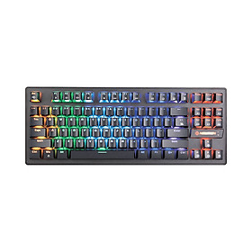 Bàn phím cơ có dây Gaming NEWMEN GE87R, Size 87 phím,Switch Outemubox cải tiến, MixLED 20 hiệu ứng, bền bỉ và mạnh mẽ - Hàng chính hãng